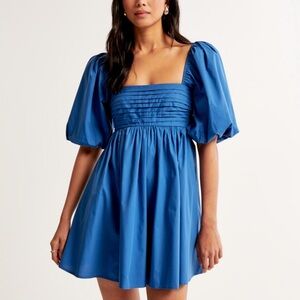 The A&F Emerson Poplin Puff Sleeve Mini Dress